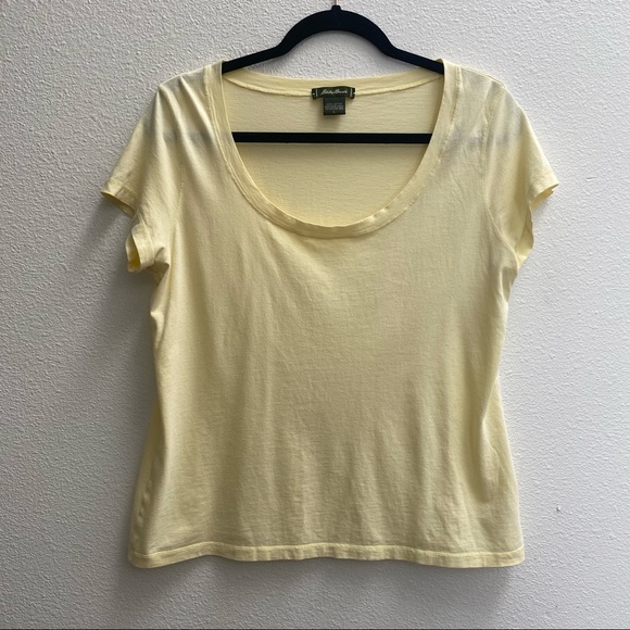 Eddie Bauer wide neck tee shirt small medium large - Picture 2 of 3